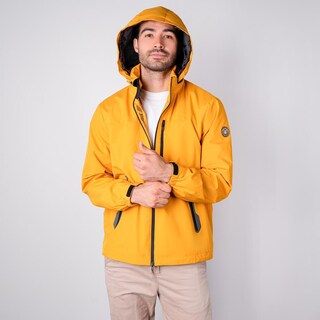 Foto 7 | Foto 7 | Chamarra Rompevientos Para Hombre Con Gorro Y Bolsillo Interno Greenlander Amarillo
