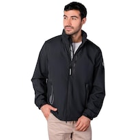 Chamarra Rompevientos Para Hombre Con Gorro Y Bolsillo Interno Greenlander Negro