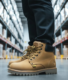 Foto 2 | Foto 2 | Bota Industrial Pma 136 Para Hombre De Piel Con Puntera De Acero Y Suela Antiderrapante