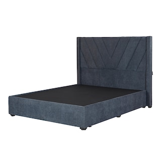 Foto 1 | Foto 1 | Cabecera Dicasa Aurora + Base Cama Color Steel Blue Individual