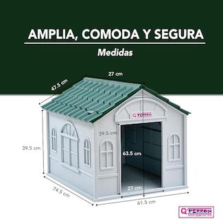 Foto 2 | Foto 2 | Casa Para Perro Q Perrón Raza Chica Impermeable Color Verde