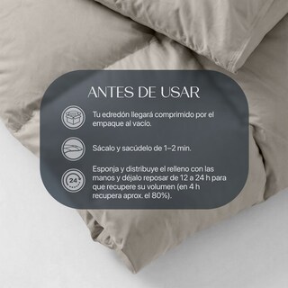 Foto 7 | Foto 7 | Edredón Duvet Esquimal Taupe Matrimonial