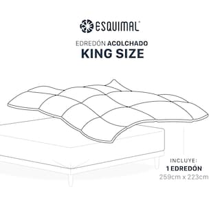 Foto 5 | Foto 5 | Edredón Duvet Esquimal Azul Pizarra King Size