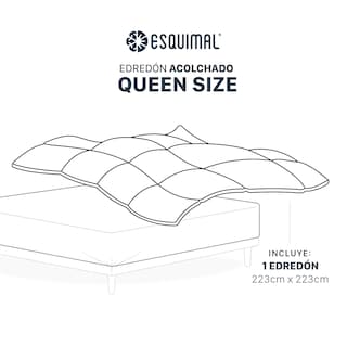 Foto 5 | Foto 5 | Edredón Duvet Esquimal Vino Rosado -Rosa Queen Size