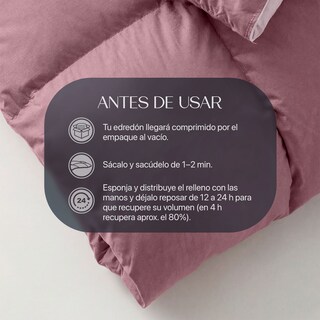 Foto 7 | Foto 7 | Edredón Duvet Esquimal Vino Rosado -Rosa Queen Size