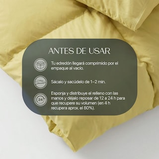 Foto 7 | Foto 7 | Edredón Duvet Esquimal Amarillo King Size