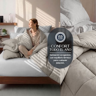 Foto 3 | Foto 3 | Edredón Duvet Esquimal Taupe Queen Size