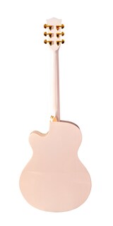 Foto 3 | Foto 3 | Guitarra Bamboo Electroacustica Blanca Linden 40 Con Funda