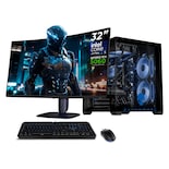 PC Gamer Completa Xtreme PC Gaming ALIENWARE RTX 5060 Core Ultra 5 32GB DDR5 SSD 1TB Monitor 32 Sistema Liquido gaming 1080p