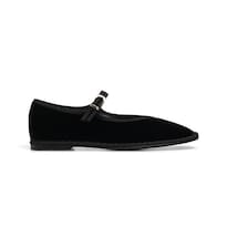 Balerina Mada Snowy Negro De Terciopelo