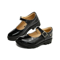 Zapatos Escolares Dogi 2818 Charol Negros para Niña