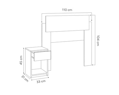 Foto 4 | Foto 4 | Cabecera Individual Mobi Vera Rustico