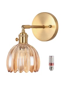 Foto 1 | Foto 1 | Lámpara De Pared Interior Exterior Xtellar Decorativas De Vidrio Ámbar