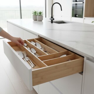 Foto 6 | Foto 6 | Organizador De Cubiertos De Bamboo Namaro Design