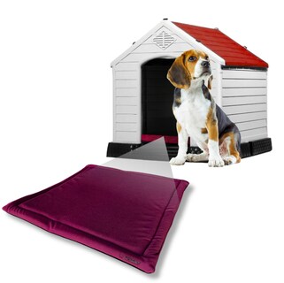 Foto 1 | Foto 1 | Casa Y Cama Para Perro Q Perrón Para Raza Mediana Color Rojo