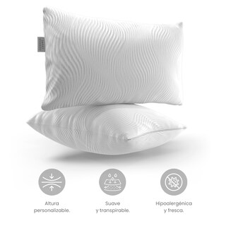 Foto 2 | Foto 2 | Almohada Blend Smart Bamboo – Relleno Personalizable Funda Suave Y Transpirable (queen)