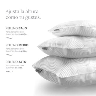 Foto 3 | Foto 3 | Almohada Blend Smart Bamboo – Relleno Personalizable Funda Suave Y Transpirable (queen)