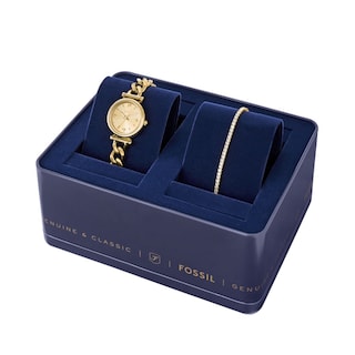 Foto 4 | Foto 4 | Set Reloj Fossil Es5387 Dorado para Mujer