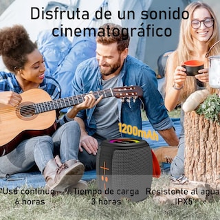 Foto 4 | Foto 4 | Bocina Lab.g Bluetooth Inalámbrico Altavoz Portátil Negro