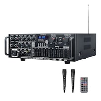 Amplificador Belug Audio Estéreo Bluetooth Para Casa Negro