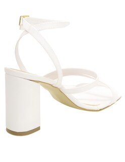 Foto 3 | Foto 3 | Zapatilla Para Dama La Caprichosa Morelia Blanco Tacon Cuadrado 8cm