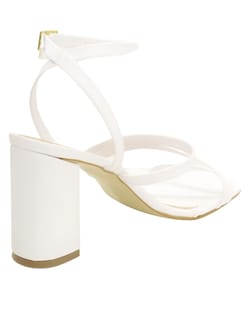 Foto 3 | Foto 3 | Zapatilla Para Dama La Caprichosa Morelia Blanco Tacon Cuadrado 8cm