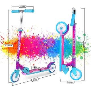 Foto 2 | Foto 2 | Scooter Lab.g Plegable Ligero Y Con Manubrio De Altura Adjustable Rosa Chicle