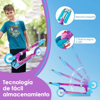 Foto 4 | Foto 4 | Scooter Lab.g Plegable Ligero Y Con Manubrio De Altura Adjustable Rosa Chicle