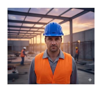 Foto 4 | Foto 4 | Casco De Seguridad Lab.g Industrial Intervalos Cachucha Color Azul