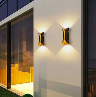 Foto 3 | Foto 3 | Lámpara De Pared Xtellar Exterior Impermeable Led Integrada Minimalista Dorado