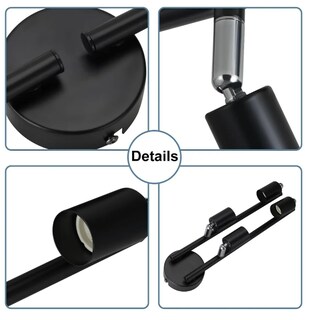 Foto 2 | Foto 2 | Lámpara Xtellar De Techo Con Cabezales Ajustables 270°/90° Gu10 – Negro Mate