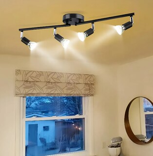 Foto 4 | Foto 4 | Lámpara Xtellar De Techo Con Cabezales Ajustables 270°/90° Gu10 – Negro Mate