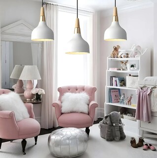 Foto 2 | Foto 2 | Lámpara Colgante Xtellar Moderna Vintage De Hierro Y Madera Blanco