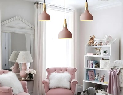 Foto 4 | Foto 4 | Lámpara Colgante Xtellar Moderna De Techo En Hierro Y Madera Rosa