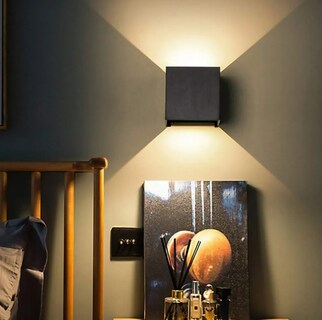 Foto 4 | Foto 4 | Lámpara De Pared Xtellar Led Bidireccional Ip65 De Aluminio Ajustable Con Luz Cálida Negro