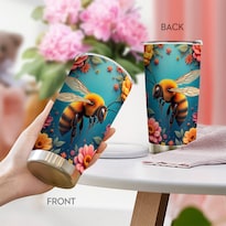 Taza De Café Travel Tumbler Oasisdream De Acero Inoxidable De 600 Ml - Venta Internacional.