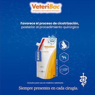 Foto 3 | Foto 3 | Veteribac Antiséptico Para Irrigación Quirúrgica 500ml