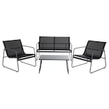 Sala Exterior Juego Para Jardín Exterior Silver Textilene