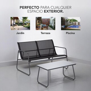 Foto 7 | Foto 7 | Sala Exterior Juego Para Jardín Exterior Silver Textilene