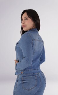 Foto 4 | Foto 4 | Chamarra De Mezclilla Para Mujer Sea Brazil