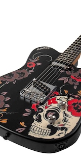 Foto 6 | Foto 6 | Guitarra Electrica Bamboo Telecaster Zycast Santa Calavera