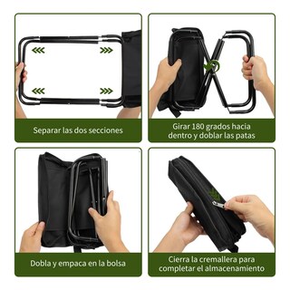 Foto 3 | Foto 3 | Banco Plegable Portátil Eo Safe Imports Esi-23666 Negro