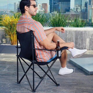 Foto 6 | Foto 6 | Paquete 7 Piezas Silla Promocional Plegable Con Portavasos