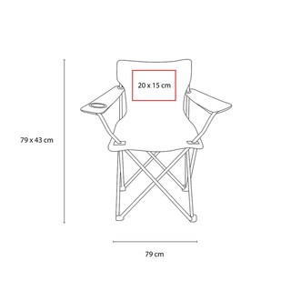 Foto 7 | Foto 7 | Paquete 7 Piezas Silla Promocional Plegable Con Portavasos