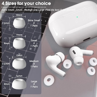 Foto 3 | Foto 3 | Almoadillas Earpods Silicon Eartips Para Airpods Pro Eo Safe Imports Esi-23720 Blanco