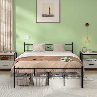 Foto 1 | Foto 1 | Marco de Cama Matrimonial Base 198*142*88.5cm Negro Gomyhome