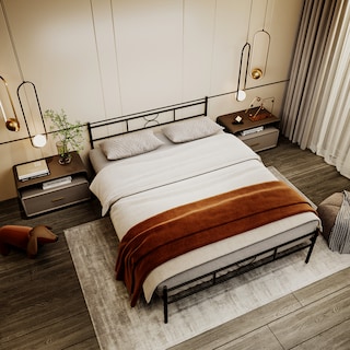 Foto 3 | Foto 3 | Marco de Cama Matrimonial Base 198*142*88.5cm Negro Gomyhome