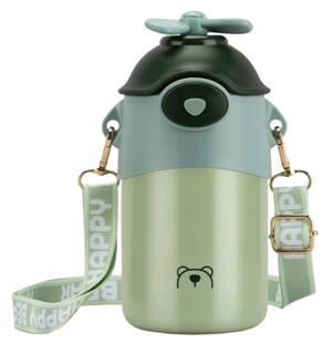 Foto 1 | Foto 1 | Taza Termo Xtellar Infantil 500ml Con Popote De Silicona Y Correa Ajustable Antifugas Verde