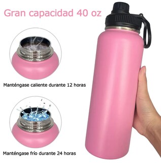 Foto 2 | Foto 2 | Termo Xtellar 40oz / 1200ml Antifugas De Acero Inoxidable 304 Con Asa Y Boca Ancha Rosa