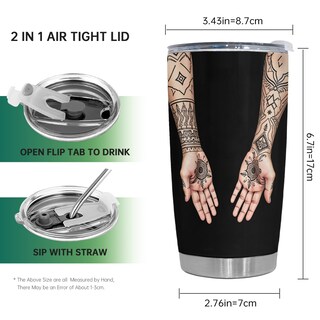 Foto 2 | Foto 2 | Taza De Viaje Oasisdream Vaso De Acero Inoxidable 600 Ml Con Tapa - Venta Internacional.